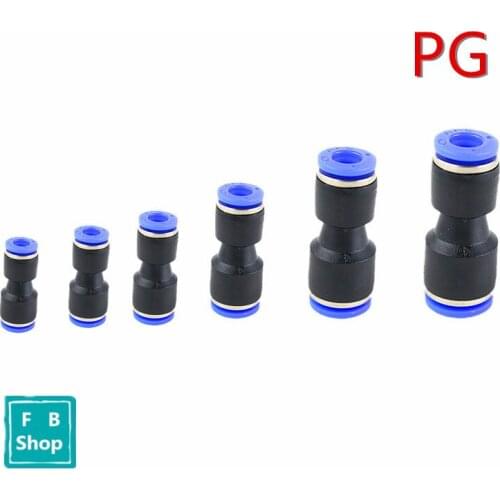 5PCS/LOT PG Pneumatic fittings reducer change diameter connector quick push PG6-04 PG10-06 PG12-08