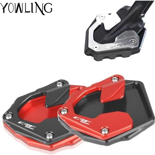 Motorcycle Side Stand Enlarger Plate Kickstand Enlarge Foot shelf For Honda CRF1000L Africa Twin Sports 2015 2016 2017 2018 2019