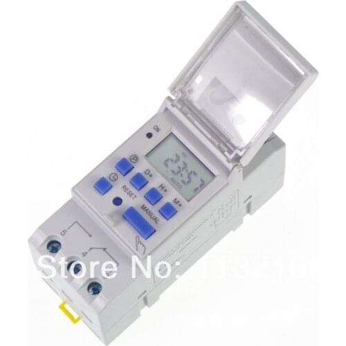 24VDC 16A DIN RAIL DIGITAL PROGRAMMABLE Timer TIME RELAY Switch