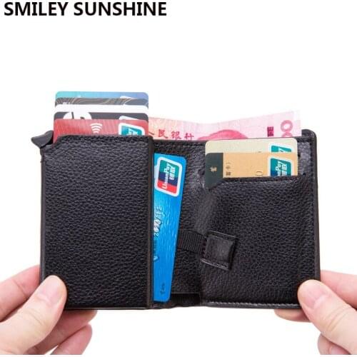 Carbon Fiber Rfid Card Holder Zipper Men Wallets With Coin Pocket Pu Leather Black Male Slim Hand Wallet Money Bag Vallet Small