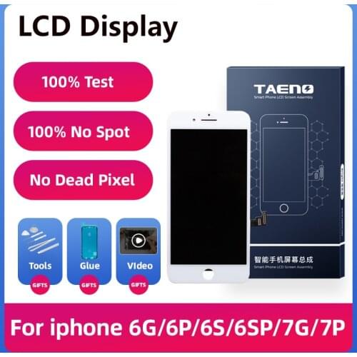 TAENO Brand LCD Full Assembly Complete Display For iPhone 7 7P 8 8P 100% With 3D Touch Screen Camera Grade AAA+++ Replacement