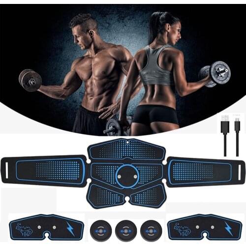 Electro Muscle Stimulation Abdominal Stimulator Electroestimulador Muscular Hip Trainer Body Slimming Fitness Massage Belt Home
