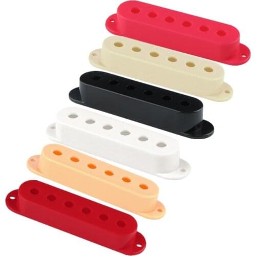 FLEOR 20pcs Plastic Guitar Single Coil Pickup Covers for ST Electric Guitar,Multiple color options