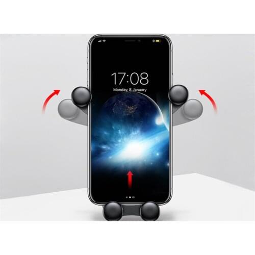 Gravity Car Phone Holder For Phone in Car Air Vent Clip Mount No Magnetic Mobile Phone Holder for BMW for Benz for Mercedes C E