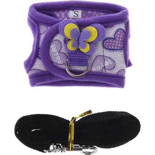 Hamster Harness Vest Adjustable Leash Set for guinea pig Chinchilla Mice Rat Ferret Small Animal Accessories D7YB