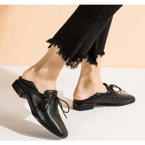 Quality microfiber retro leather shoes brand lace-up lady business shoes 2 wears low heel slides flat single oxfords shoes woman