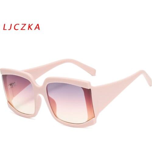 Oversized Square Sunglasses Women Pink Big Frame Sun Glasses Fashion Famale Luxury Brand Fashion Glasses Outdoor UV400