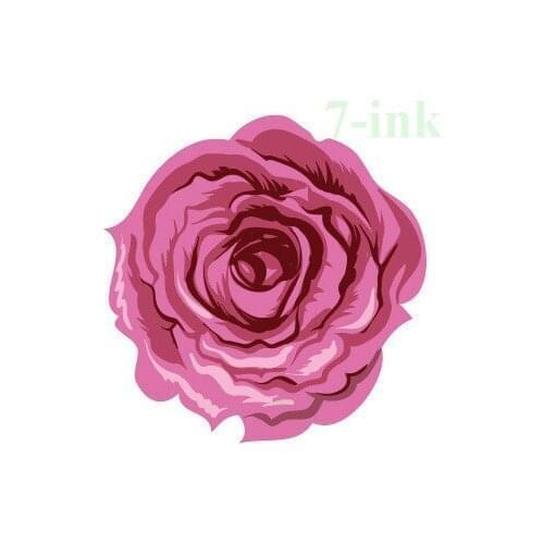 CC 40 6X6cm Little Colored Painting Rose Flower Body Art Temporary Tattoo Sticker Water Transfer Fake Tattoo For Gril Women