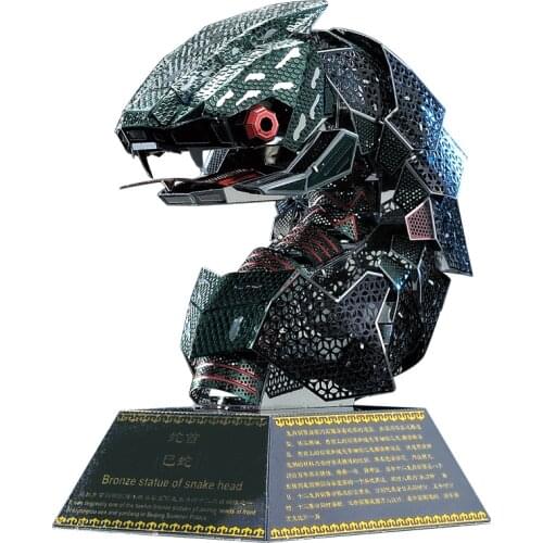 Microworld 3D metal puzzle Twelve Symbolic Animals Model kits DIY Laser Cut Jigsaw Model gift For Children Educational Toys