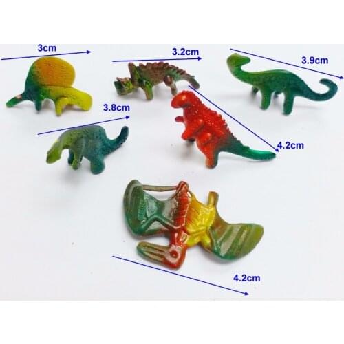 20pc Mini 3-4cm Dinosaurs Boys Kids 577 Favour Pinata Bag Filler LOOT gag Birthday Party Favors Novelty Cake Decoration carnival