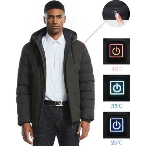 Men Women Outdoor Electric Heated Jacket Heating Waistcoat Thermal Warm Cloth Feather Hot Sale Plus Size Cooling Jacket M~4XL