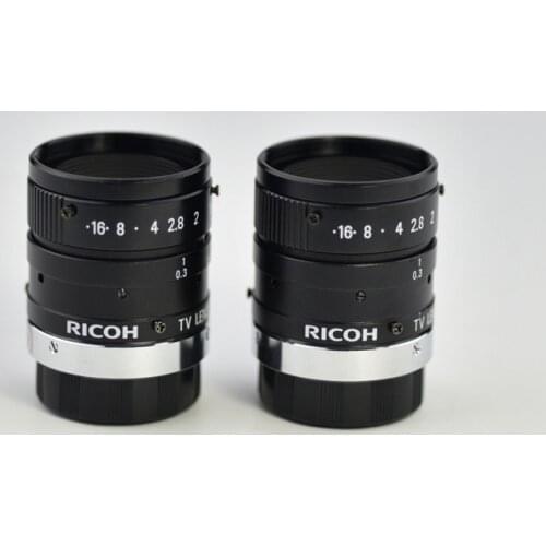 Used original RICOH TV LENS 16mm 1: 1.4 megapixel fixed focus lens C mount 2/3