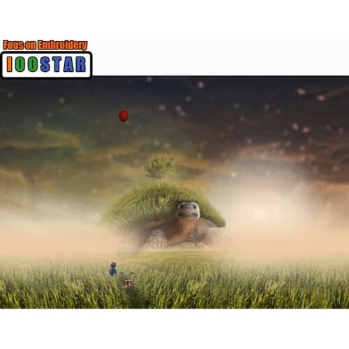 Needlework Diy Diamond Painting Cross Stitch "Grass Turtle" Painting Diamond Embroidery Square/Round Diamond Mosaic Pictures