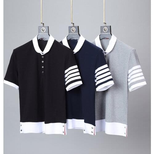 2021 Summer Luxury Polo Shirt Cotton Casual Short Sleeve Women Blouse Summer Korean Design Turn Down Collar Couple Outfit Top