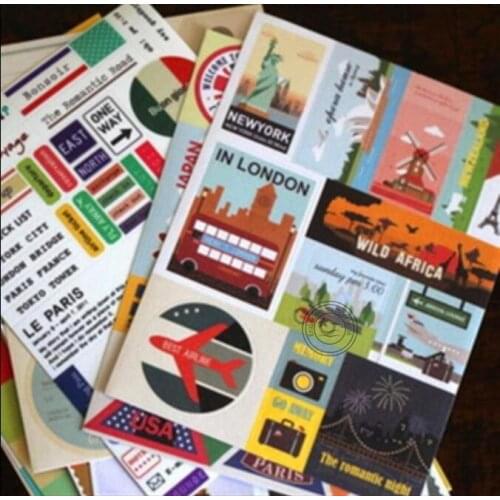1pack London Series Beautiful Scenery Stickers Journal Diary Scrapbooking Stationery Decoration Stickers