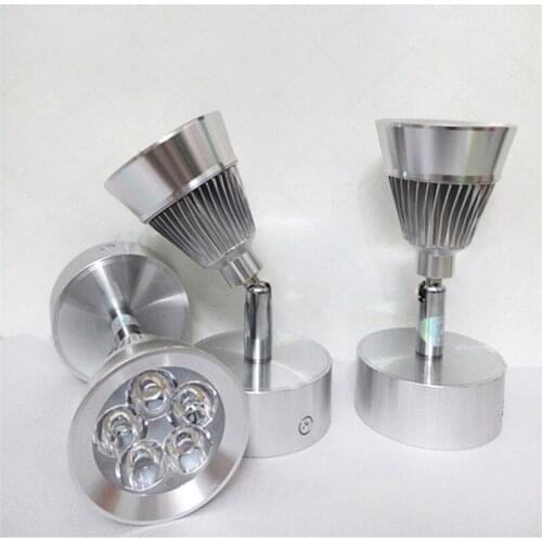 5W 220V surface mounted LED Background wall ceiling spot lamp white / warm white light 10pcs