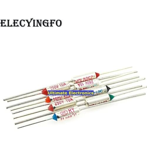 10pcs TF temperature fuse RY-72-185-240 Celsius Celsius 10A/250V TF-130 TF-139 TF-142 TF-185 TF-192 TF-216 TF-230