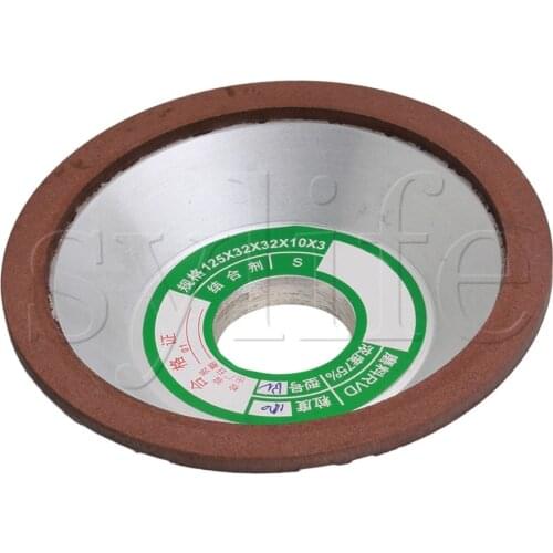 12.5cm OD Cup Bowl Shape Grinding Wheel Grit 180 Cutting Tool Diamond Width 5mm