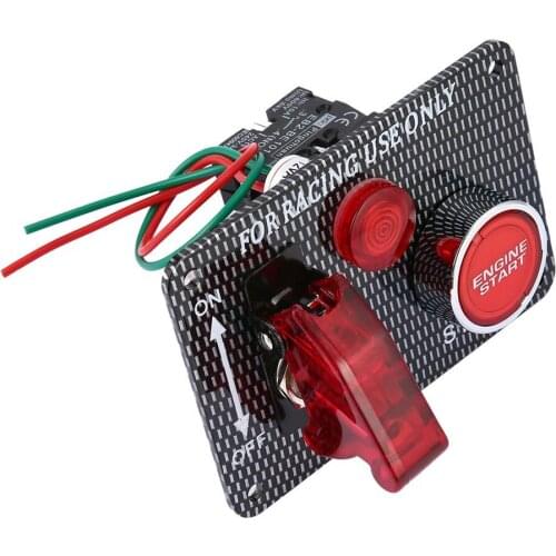 12V Racing Car Auto Ignition Switch Panel Engine Panel Start Push Racing Car Button Essential Accessories