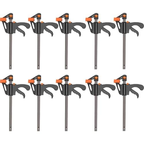 4 Inch 2/4/5/10Pcs Woodworking Work Bar F Clamp Clip Set Hard Quick Ratch