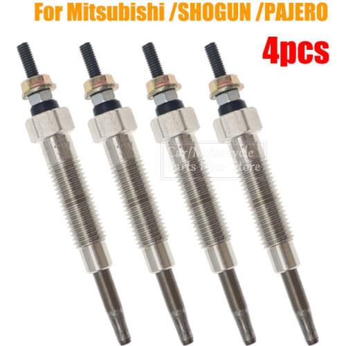 4Pcs/Set Car Heater Glow Plugs For Mitsubishi /SHOGUN /PAJERO /2.8 /4M40T /4M40 /GP5501/Gp7554/PM165 Modification Accessories