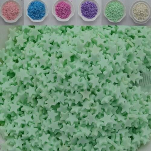 65g Star shape Colorful Polymer Clay Slices Sprinkles for Phone Decoration,Scrapbook DIY,Crystal Mud Slimes Filling,Embellish