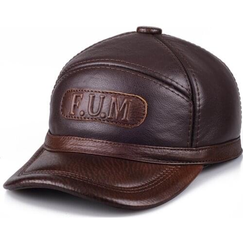 New Design Mens 100% Genuine Leather Cap /Newsboy /Beret /Cabbie Hat/ baseball Hat