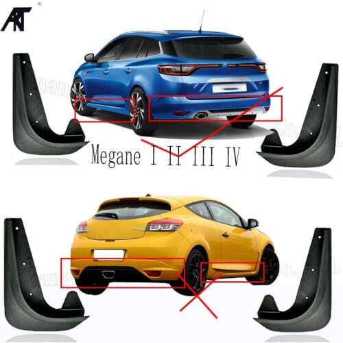 Mud Fender Flaps Splash Guard Mudflaps Mudguard Cover Trim For Renault Megane I II III IV Grand Coupe GT RS Trophy Dynamique