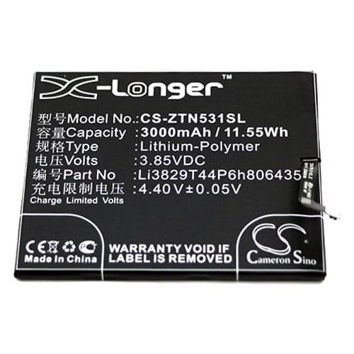 Cameron Sino 3000mAh Battery Li3829T44P6h806435 for ZTE Nubia Z11, Nubia Z11 Dual SIM TD-LTE, NX531, NX531J