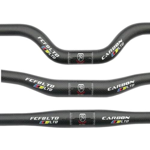 FCFB carbon handlebar BMX mountain handlebar flat bar rise bar nice bar size 25.4mm 31.8MM mountain bike parts