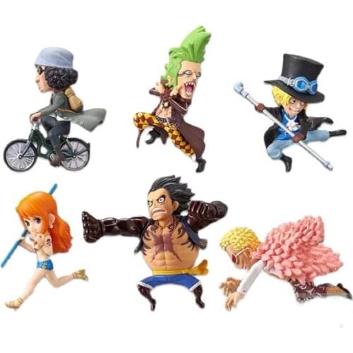 Bandai Animation One Piece WCF Anime Action Figures 20cm Nami Bartolomeo Sabo PVC Collection Ornaments Model Toy Kids Gifts
