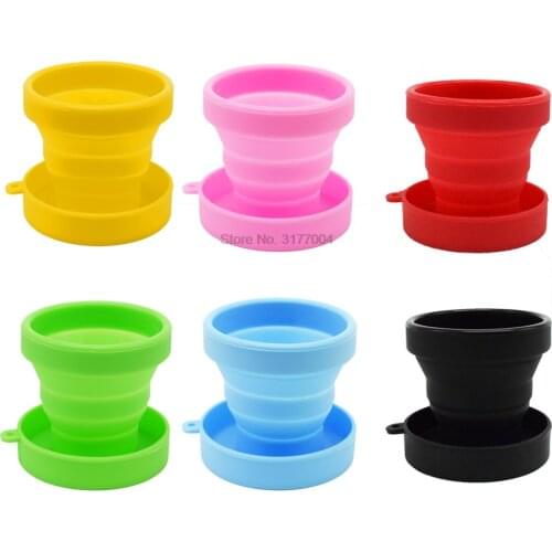 DHL 100PCS Menstrual Sterilizing 170ml Collapsible Silicone Flexible Food Grade Silicone Cup