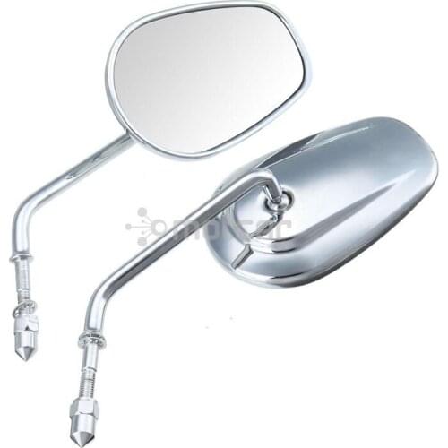 Chrome Metal Rear View Mirror For Harley Road King Classic FLTRU VRSCAW ROAD GLIDE ULTRA Rear View Mirror Free Shipping