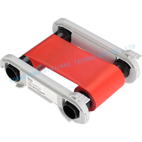 Evolis Primacy/Zenius/Elypso/KC200B/Issengo/EDIKIO FLEX/EDIKIO DUPLEX Card Printer RCT013NAA Red Ribbon