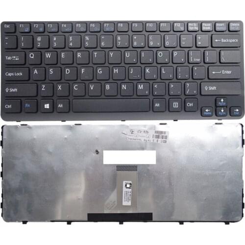 US Black New English Replace laptop keyboard For SONY SVE14A16EC SVE141M12T SVE1413 SVE141L11T