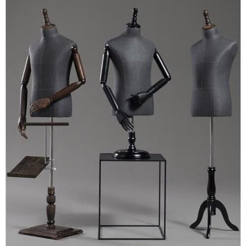 Best Mens Half Body Suit Man Platform Window Clothing Half Body Cloth Dummy Mannequin