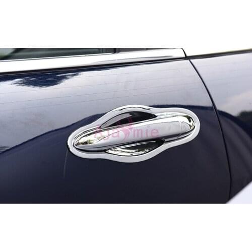 Door Handle Cover And Bowl Insert Overlay Trims 2014 2015 2016-2017 ABS Chrome Car Styling For Jeep Cherokee Accessories