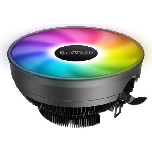 Pccooler E126 PRO Colorful CPU Cooler fan Blue Aperture 120mm Push down CPU Cooling SRGB Fan Silent For AMD AM4 Intel 775 115X