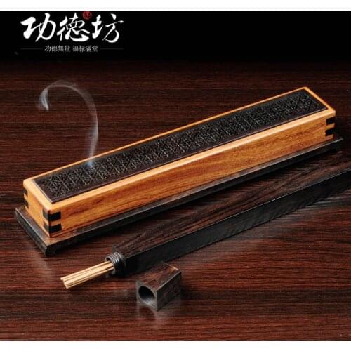 Pierced rosewood lying incense burner Africa violet rosewood quality incense box Aloes furnace incense