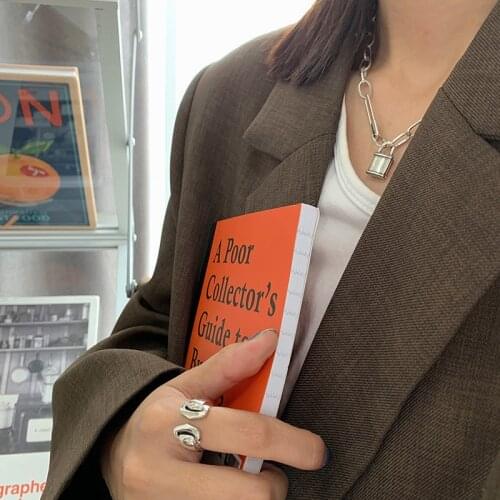 Miuoxion Vintage Lock Necklace Personality Simple Sweater Chain Jewelry For Women Feature Namour Charm Gift All Seasons