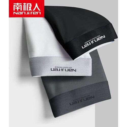 Nanjiren Men Underwear Boxers Breathable Man Boxer Solid Gay Sexy Underpants Men Comfortable Brand Shorts Underwear Pants pack3Q