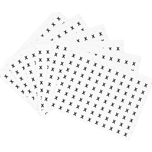 Uxcell Round Letter Stickers, 25mm Dia Letter X Self Adhesive PVC Label White 500 Pcs