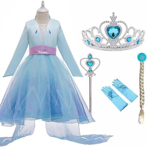 New Girl Princess Dress For 3 6 8 10 Girls Cosplay Costume Kids Clothing Children Gown Vestidos Set