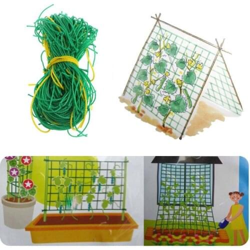 Noylon 1.8*1.8M Climbing Net Plant Nets Recyclable Strong Mesh Grape Vine Garden Green Grow Fence Nylon Trellis Netting