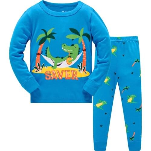 Cartoon Bat Man Pajamas Set Autumn Winter Baby Boys Sleepwear Children Character Pyjamas Clothes Pijama Infantil kids sleepwear