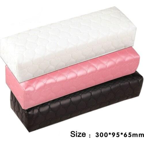 New Arrival White PU Leather Nail Salon Arm Rest Soft Manicure Pillow Hand Holder Column Cushion Pillow Nail Art Tool Equipment