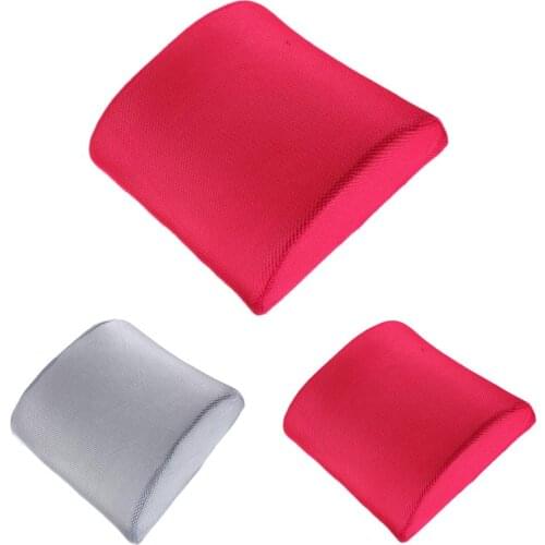 Newest Memory Foam Lumbar Back Support Cushion Pillows for Home Car Auto Seat Office Chair Seats Decoration Cushion Pad 7 Colors