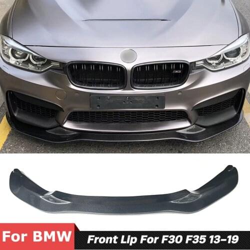 PSM Style Carbon Fiber Material Front Shovel Bumper Lip Chin For BMW 3 Series F30 F35 Modify GG M3 Car Body Kit 2012-2018