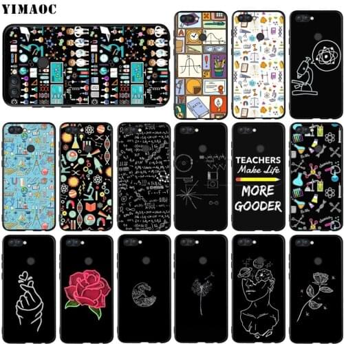 YIMAOC Science Studies Icon Silicone Case for Huawei Honor 6a 7a 7c 7x 8 9 10 Lite Pro Y6 Prime 2018 2017