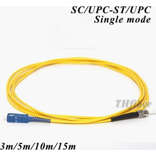 SC-ST fiber patch cord jumper cable, Single Mode SM, simplex,9/125,3-15M , SC/UPC-ST/UPC